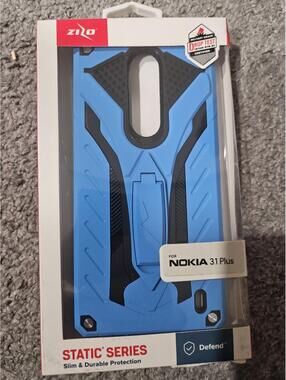 Phone Case For Nokia 3.1 Plus Zizo Static Series Blue And Black